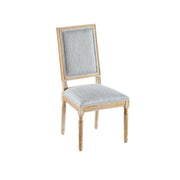 French Country Style Dining Chair With Upholstered Seating And Fluted Legs - R&R Furniture Gallery (Fountain Valley, CA)