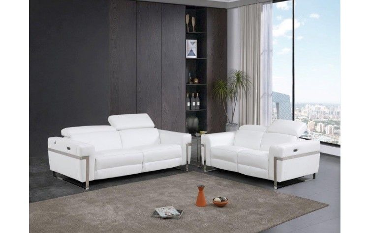 990 - Power Reclining Set With Power Headrest - R&R Furniture Gallery (Fountain Valley, CA)