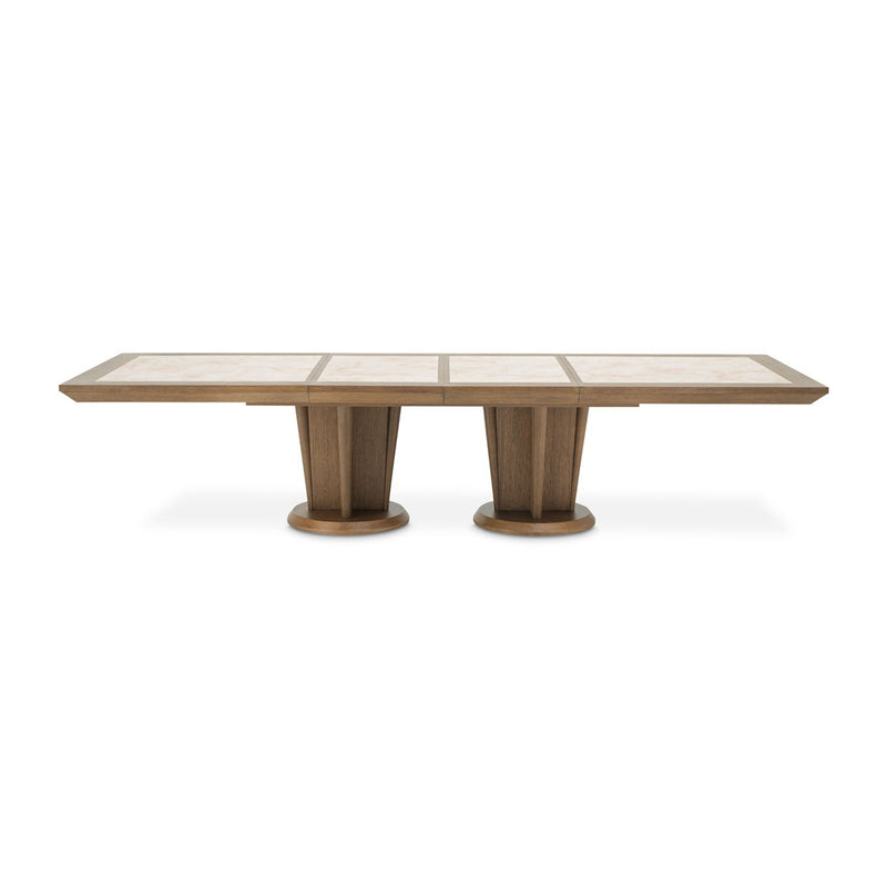 Portrait - Wide Rectangular Dining Table - Sienna Brown - R&R Furniture Gallery (Fountain Valley, CA)