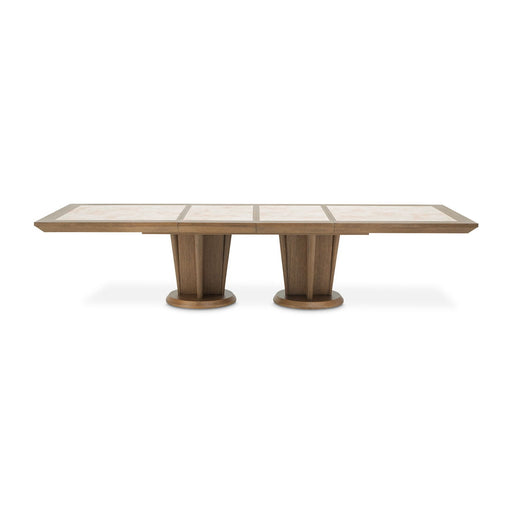 Portrait - Wide Rectangular Dining Table - Sienna Brown - R&R Furniture Gallery (Fountain Valley, CA)
