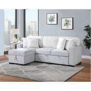 Ford - Reversible Pull Out Sofa Bed - Light Gray - R&R Furniture Gallery (Fountain Valley, CA)