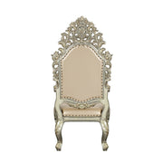 Sorina - Arm Chair (Set of 2) - Synthetic Leather & Antique Gold - R&R Furniture Gallery (Fountain Valley, CA)