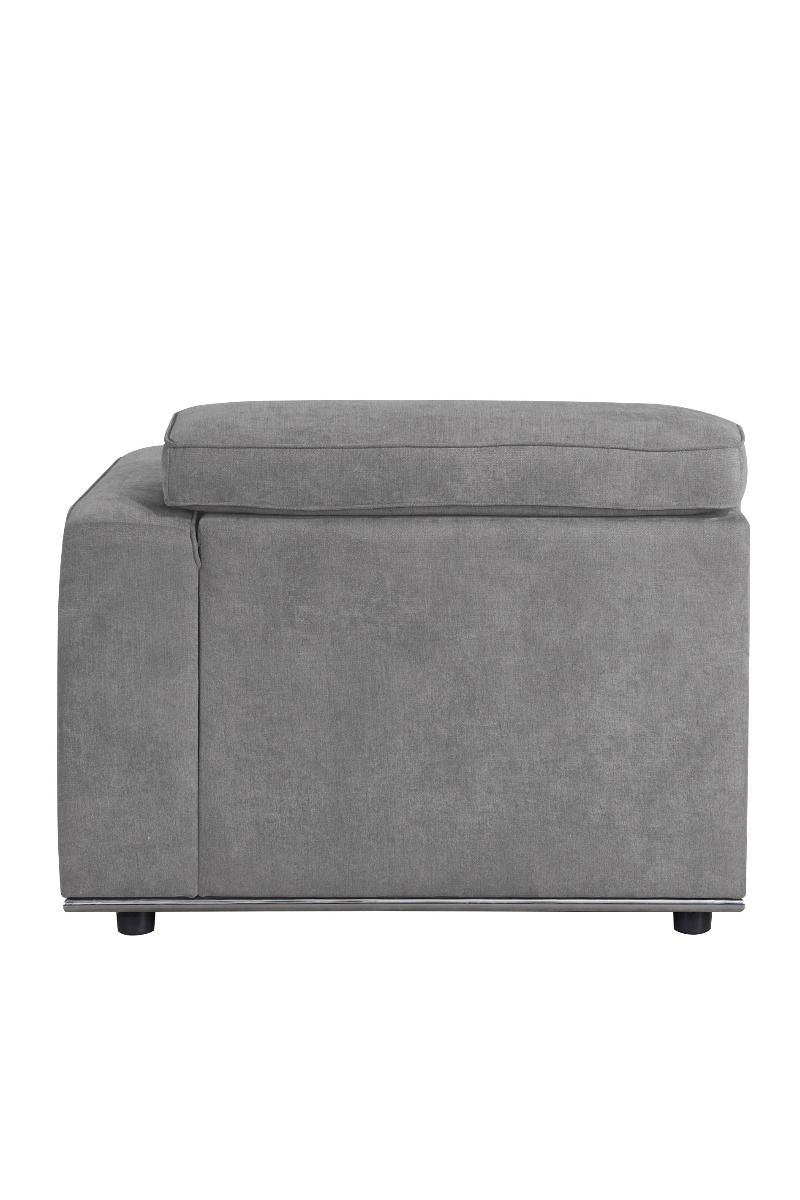 Alwin - Modular Rf Chaise - Dark Gray Fabric - R&R Furniture Gallery (Fountain Valley, CA)