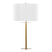 Lumi Source Cosmo contemporary table lamp with a sleek, modern design and a round base, ideal for living room or bedside lighting.