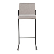 Lumi Source Fuji high back barstool with contemporary elegant design, featuring a sleek frame and cushioned seat.