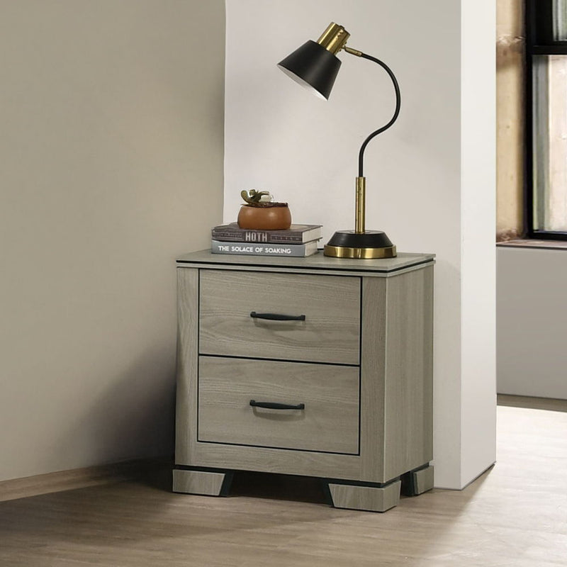 Joanna - Nightstand - Weathered Gray - R&R Furniture Gallery (Fountain Valley, CA)