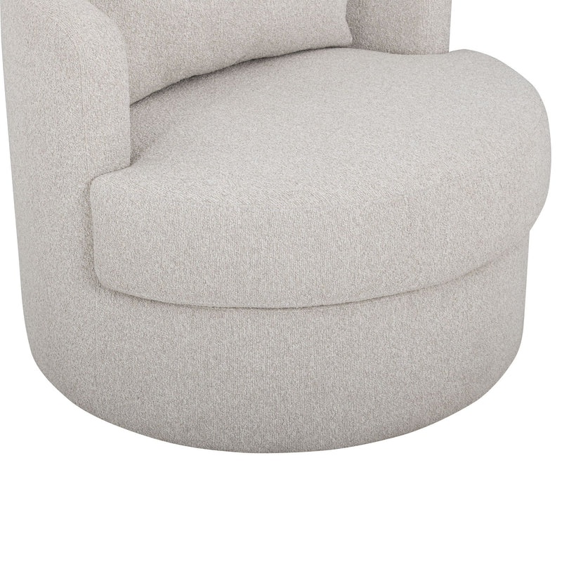 TOV Furniture Silvi swivel chair with a modern design, featuring a cushioned seat and backrest in a sleek, contemporary style.