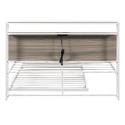 Platform Bed Frame With Trundle, USB Ports And Slat Support, No Box Spring Needed - R&R Furniture Gallery (Fountain Valley, CA)