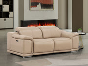 2679 - Genuine Leather Loveseat With Dual Power Recliners - R&R Furniture Gallery (Fountain Valley, CA)