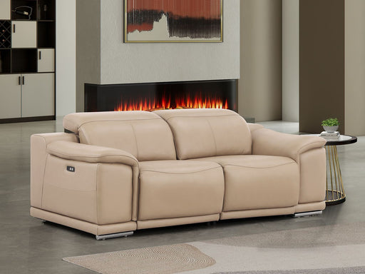2679 - Genuine Leather Loveseat With Dual Power Recliners - R&R Furniture Gallery (Fountain Valley, CA)