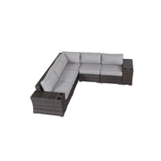 Rattan Sectional Sofa Set With Cushions - R&R Furniture Gallery (Fountain Valley, CA)