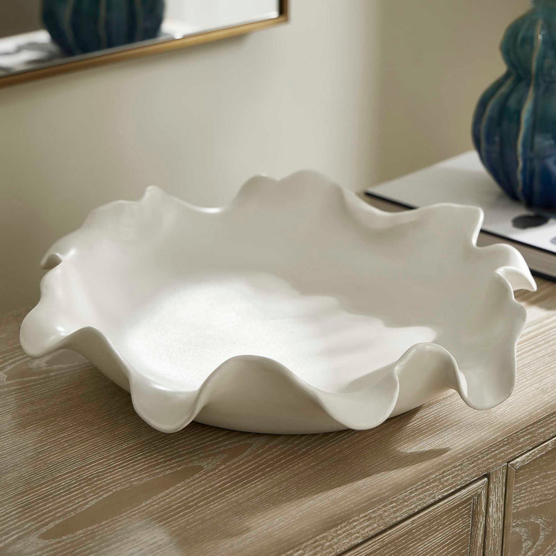 Wave Crest - Outdoor Bowl - White