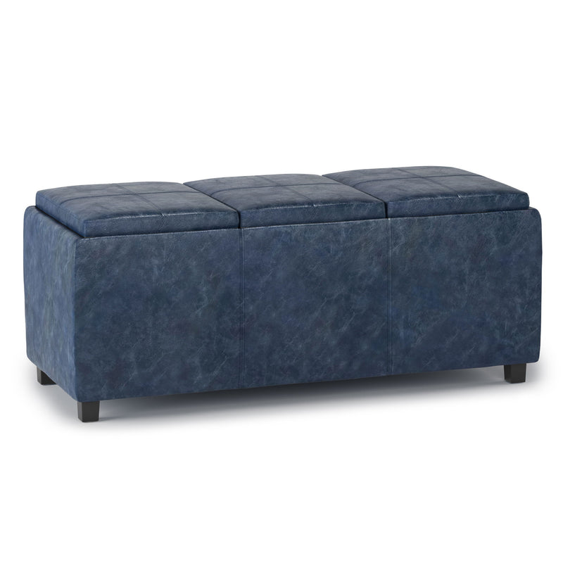 Avalon - Upholstered Storage Ottoman - R&R Furniture Gallery (Fountain Valley, CA)