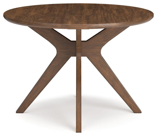 Lyncott - Round Dining Room Table - Brown - R&R Furniture Gallery (Fountain Valley, CA)