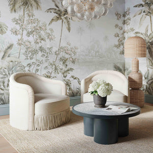 Pamela - Boucle Tassel Lounge Chair - R&R Furniture Gallery (Fountain Valley, CA)