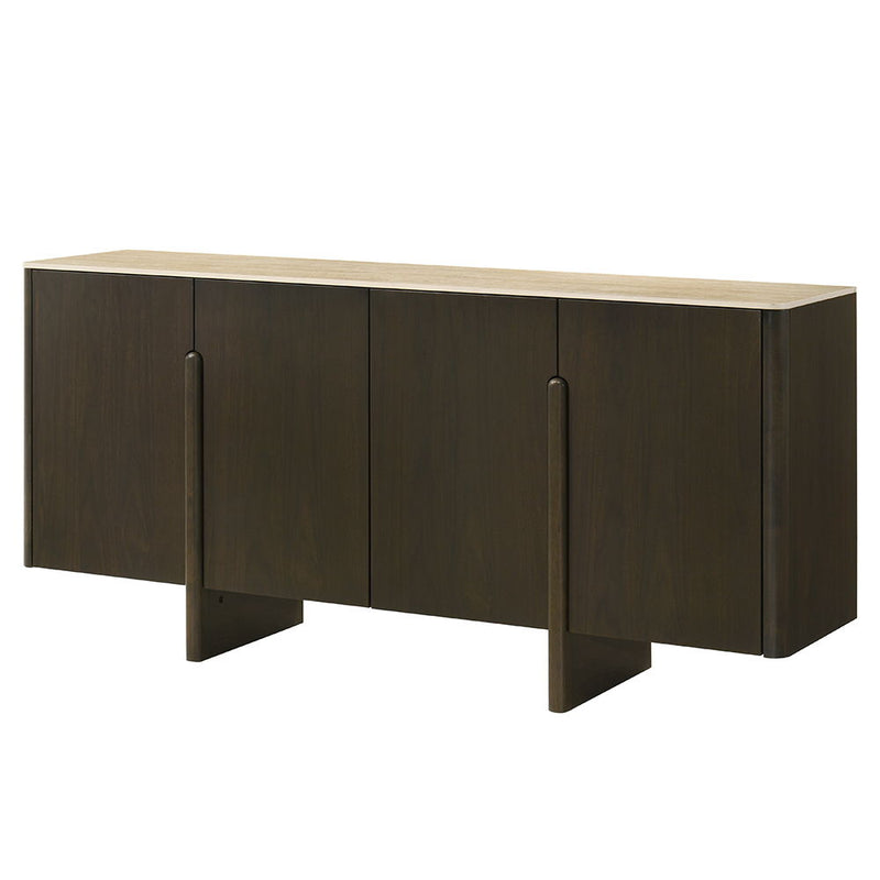 Davita - Server With Ceramic Top - Walnut - R&R Furniture Gallery (Fountain Valley, CA)