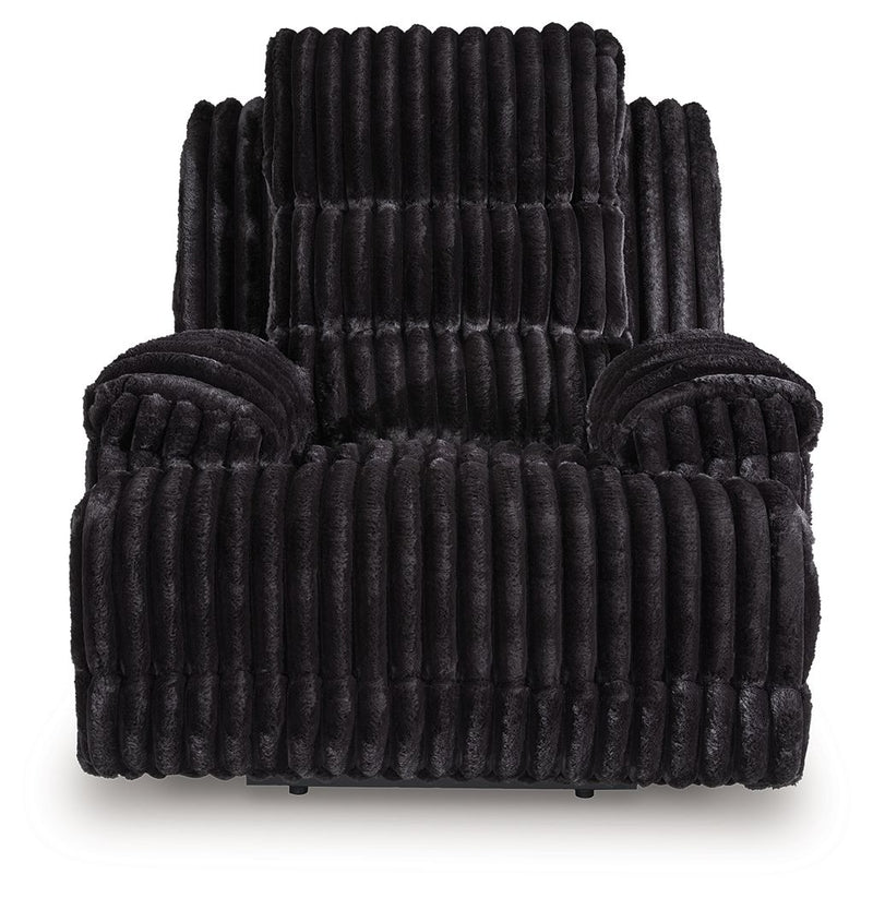 Rhine Falls - Zero Wall Power Recliner - Onyx - R&R Furniture Gallery (Fountain Valley, CA)