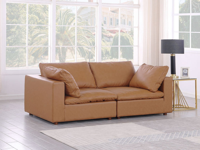 1100 - Modular Loveseat (Top-Grain Italian Leather) - R&R Furniture Gallery (Fountain Valley, CA)