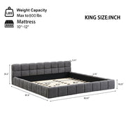 Elegant Upholstered Bed With Checkerboard Design - R&R Furniture Gallery (Fountain Valley, CA)