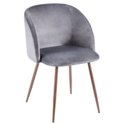 Lumi Source Fran contemporary dining chair set of 2 with modern design, wood legs, and comfortable upholstered seats.