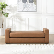 Ottoman With Unique Armrest Design For Living Spaces - R&R Furniture Gallery (Fountain Valley, CA)