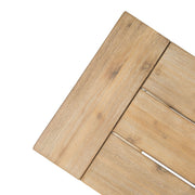 Outdoor Bench With Slat Panel Design And Acacia Wood Frame - R&R Furniture Gallery (Fountain Valley, CA)