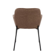 Lumi Source Daniella contemporary dining chairs set of 2 with sleek design and modern upholstery, displayed in a stylish dining room setting.