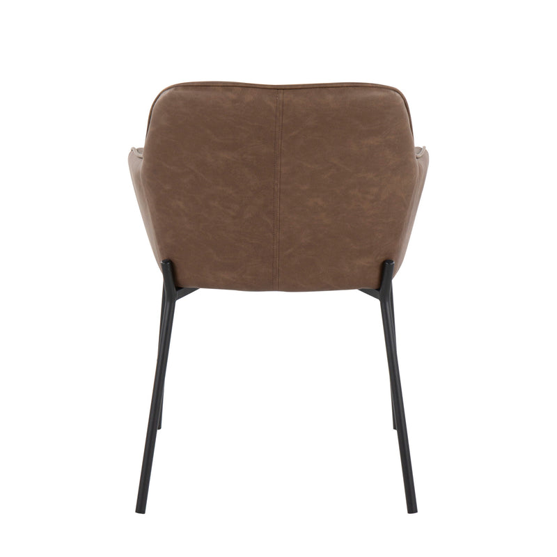 Lumi Source Daniella contemporary dining chairs set of 2 with sleek design and modern upholstery, displayed in a stylish dining room setting.