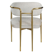 Zayn - Arm Chair (Set of 2) - Beige Chenille & Gold - R&R Furniture Gallery (Fountain Valley, CA)