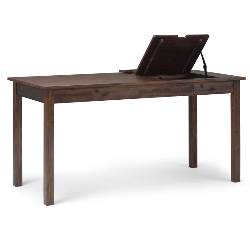 Monroe - Desk - Distressed Charcoal Brown - R&R Furniture Gallery (Fountain Valley, CA)