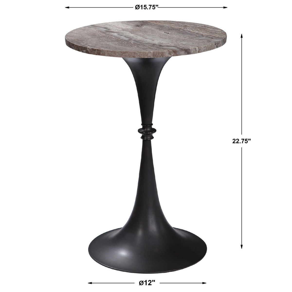 Brenton - Accent Table - Bronze / Brown