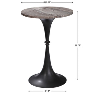 Brenton - Accent Table - Bronze / Brown