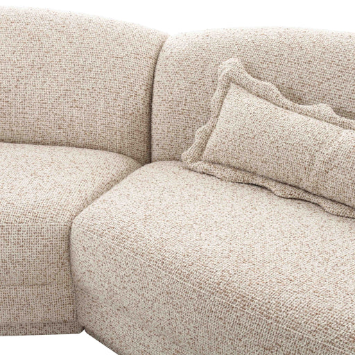 Marion - Textured Boucle Large Sectional - Two-Tone - R&R Furniture Gallery (Fountain Valley, CA)