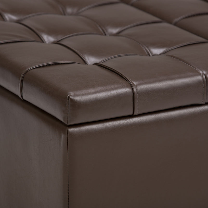 Harrison - Upholstered Coffee Table Storage Ottoman - R&R Furniture Gallery (Fountain Valley, CA)