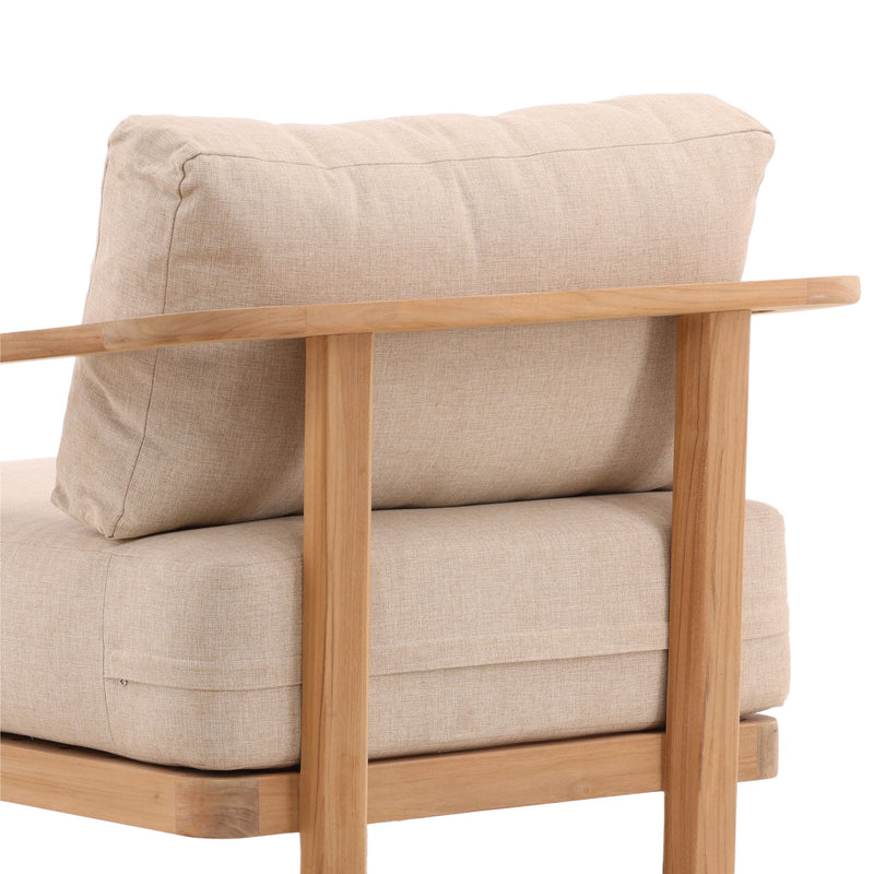 Redford - Outdoor Sofa Chair - Sand And Natural