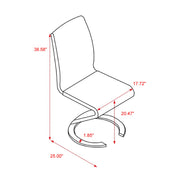 Marcus - Horseshoe Dining Chairs (Set of 2) - R&R Furniture Gallery (Fountain Valley, CA)