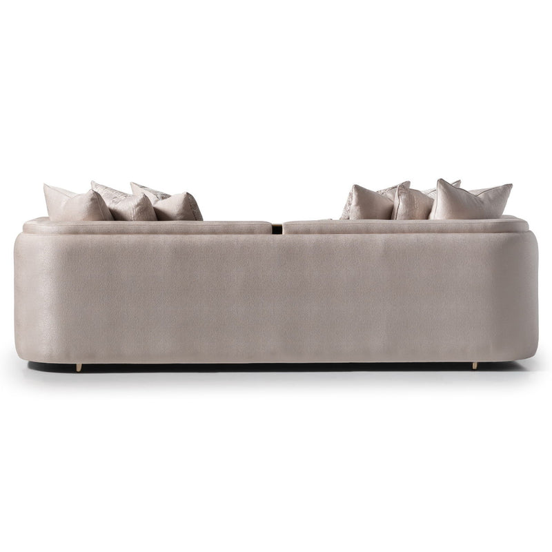 Carmela - Mansion Sofa - Almond / Gold - R&R Furniture Gallery (Fountain Valley, CA)