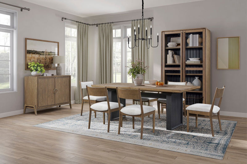 2 Door Server - Light Brown - R&R Furniture Gallery (Fountain Valley, CA)