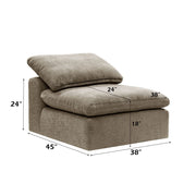 Naveen - Armless Chair - R&R Furniture Gallery (Fountain Valley, CA)