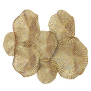Uttermost Ripley metal wall art decor with intricate geometric design hanging on a wall in a modern interior