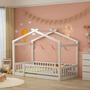 Bed House Bed Frame With Fence - R&R Furniture Gallery (Fountain Valley, CA)