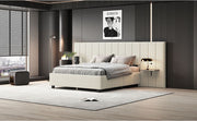 Upholstered Platform Bed With Big Headboard - R&R Furniture Gallery (Fountain Valley, CA)