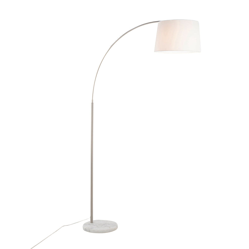 Lumi Source March contemporary design floor lamp with sleek metal stand and modern shade, ideal for living room lighting.