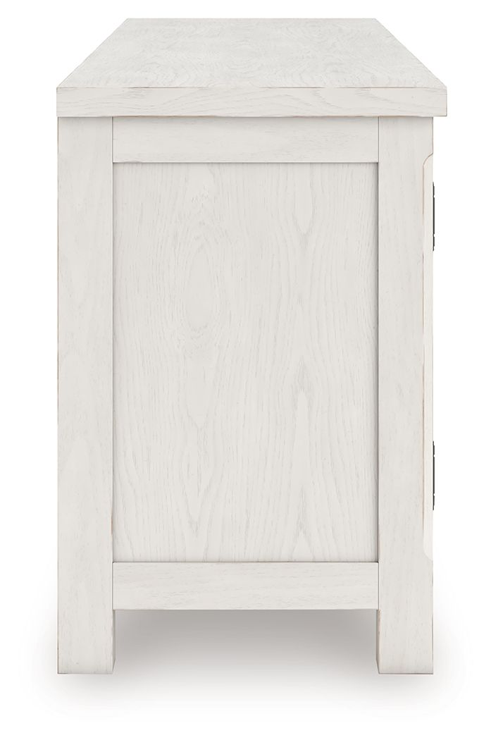Robbinsdale - Extra Large TV Stand - Antique White - R&R Furniture Gallery (Fountain Valley, CA)