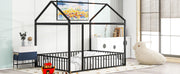 Metal Bed House Bed Frame With Fence - R&R Furniture Gallery (Fountain Valley, CA)