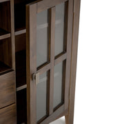 Artisan - Tall TV Media Stand - Natural Aged Brown - R&R Furniture Gallery (Fountain Valley, CA)