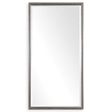 Silver metallic wall mirror by Uttermost with a sleek, modern design and reflective surface for stylish home decor.
