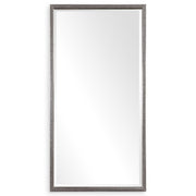 Silver metallic wall mirror by Uttermost with a sleek, modern design and reflective surface for stylish home decor.