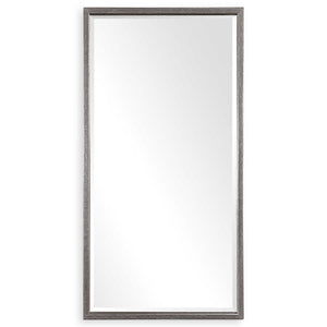 Silver metallic wall mirror by Uttermost with a sleek, modern design and reflective surface for stylish home decor.