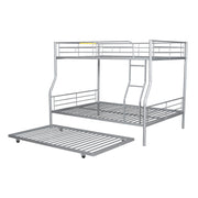 Steel construction bunk bed by DreamHaus with sturdy frame and twin beds, ideal for space-saving bedroom arrangements.